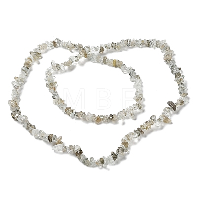 Natural Rutilated Quartz Beads Strands G-M205-86-1