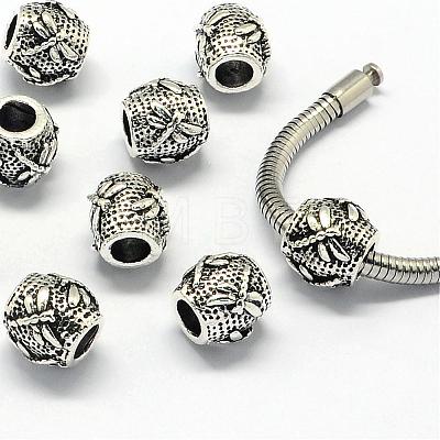 Alloy European Beads PALLOY-S079-028AS-1