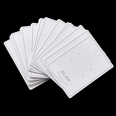 100Pcs Paper Jewelry Earring Stud Display Cards CDIS-NH0001-01B-1