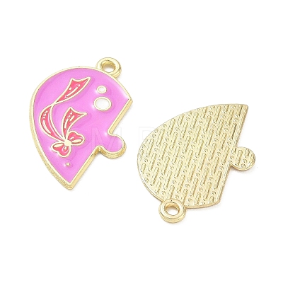 Alloy Enamel Pendants AL-CBA292F-01G-G-1