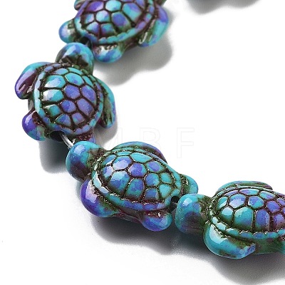 Synthetic Turquoise Dyed Beads Strands G-P507-05M-1