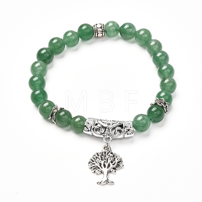 Stone Bracelets Set for Men Women BJEW-JB06710-1