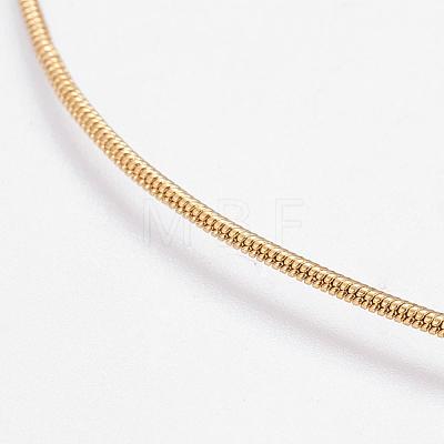 Eco-Friendly Rack Plating Brass Chain Necklaces MAK-G002-05G-B-FF-1