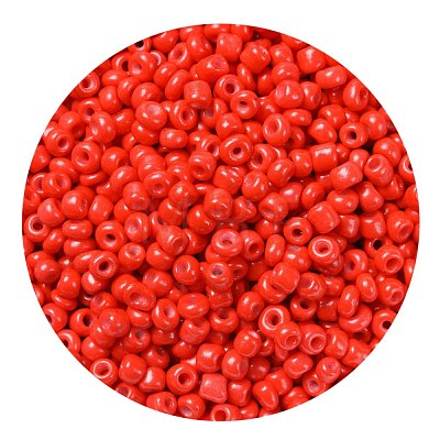 8/0 Baking Paint Glass Seed Beads SEED-US0001-04-3mm-1