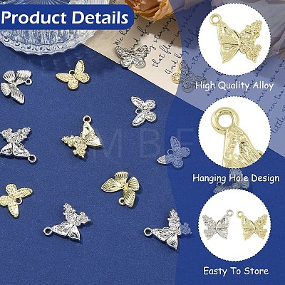 18Pcs 6 Styles Alloy Pendants FIND-YW0011-81-1