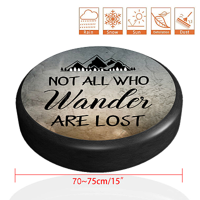 Polyester Tyre Cover AJEW-WH0225-008-1
