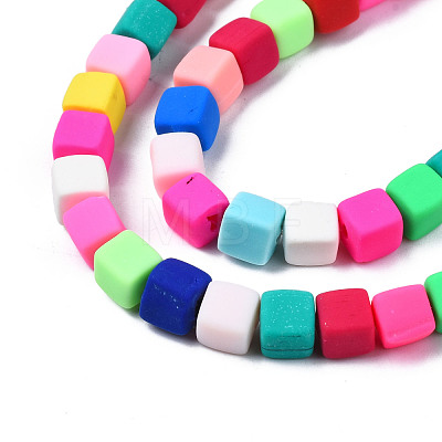 Handmade Polymer Clay Beads Strands CLAY-T020-09-1