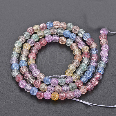 Crackle Glass Beads Strands GLAA-S192-B-006B-1