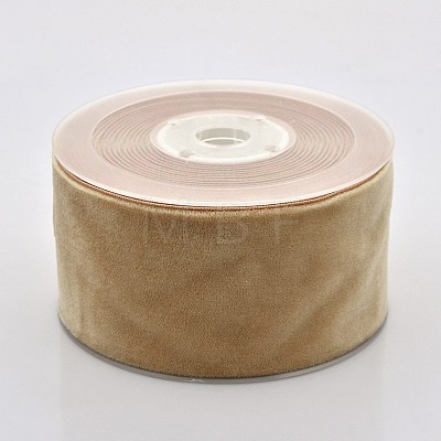 Polyester Velvet Ribbon for Gift Packing and Festival Decoration SRIB-M001-50mm-845-1