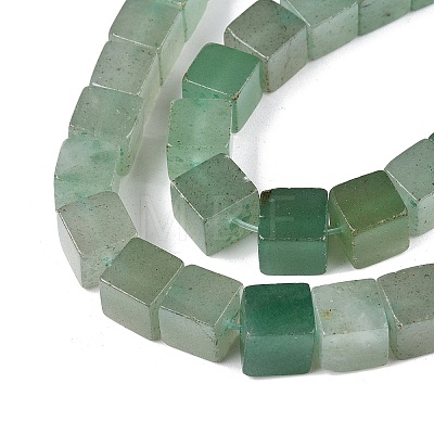 Natural Green Aventurine Beads Strands G-T139-8x8-36A-1