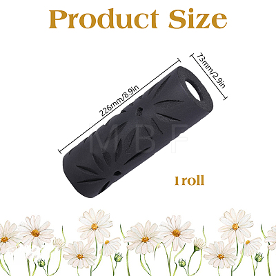 Synthetic Rubber Texture Paint Roller DIY-WH0591-632B-1