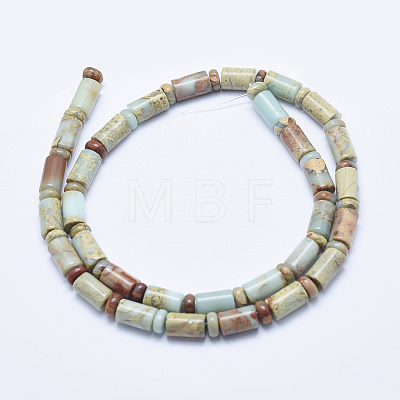 Natural Aqua Terra Jasper Beads Strands G-E444-18-1