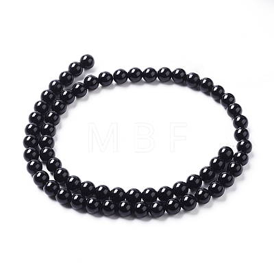 Natural Agate Beads Strands G-I261-B02-6mm-1