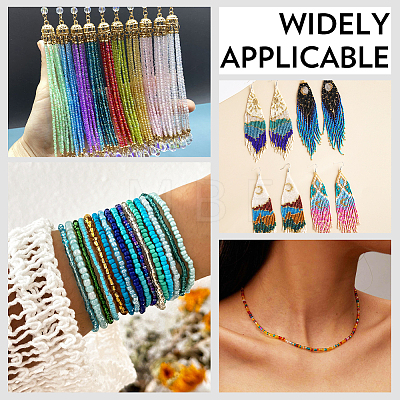 3000Pcs Glass Seed Beads SEED-PA0001-29B-03-1