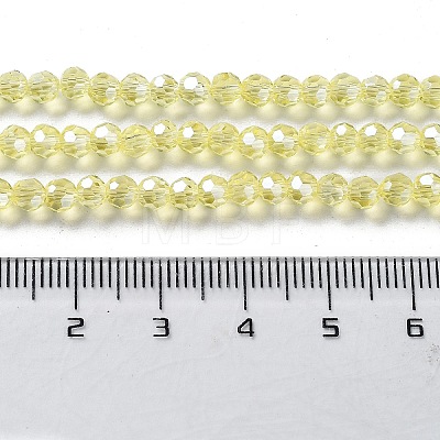 Electroplate Glass Bead Strands X-EGLA-R015-4mm-26-1