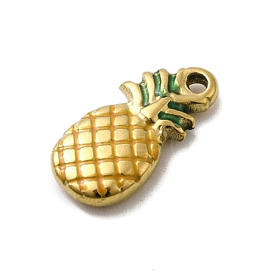 304 Stainless Steel Enamel Pendants STAS-I355-13G-05-1