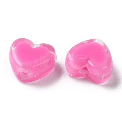 Heart Acrylic Beads TACR-C001-01D-1