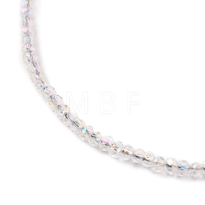 Faceted Electroplate Glass Beaded Bracelets BJEW-JB05693-06-1