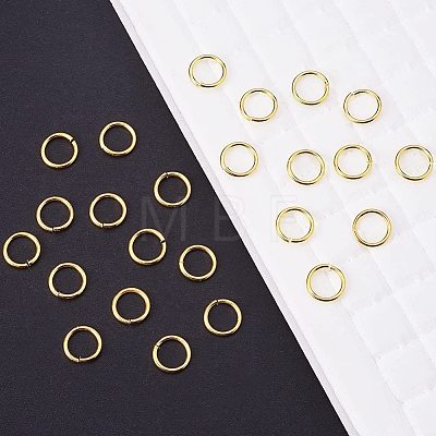 Brass Jump Rings KK-PH0006-8mm-G-1