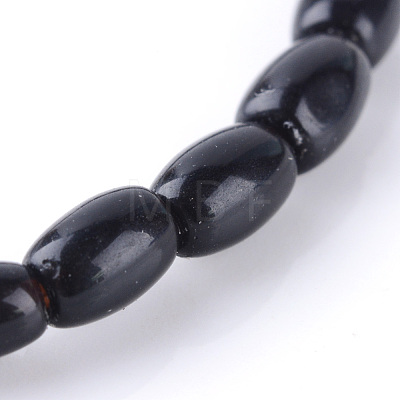 Natural Obsidian Bead Strands X-G-R356-51-1