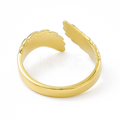 Ion Plating(IP) 304 Stainless Steel Cuff Ring for Women RJEW-C060-02G-1
