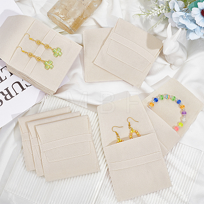 Double-Sided Faux Suede Jewelry Flap Pouches X-TP-WH0007-09B-1