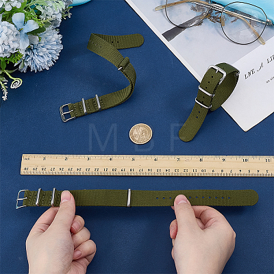 3Pcs Nylon Watch Bands AJEW-OC0015-63B-1