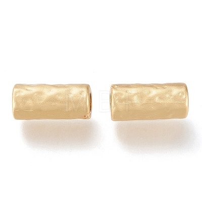 Eco-Friendly Matte Alloy Tube Beads X-PALLOY-N161-03-MG-NR-1