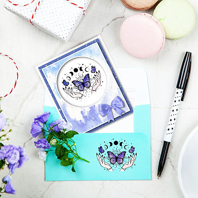 PVC Sakura Stamp DIY-WH0486-007-1