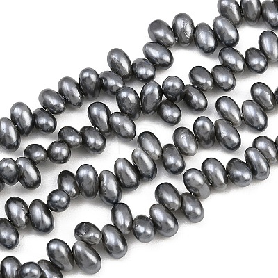 Electroplated Shell Pearl Beads Strands BSHE-B009-A01-5x8mm-02-1