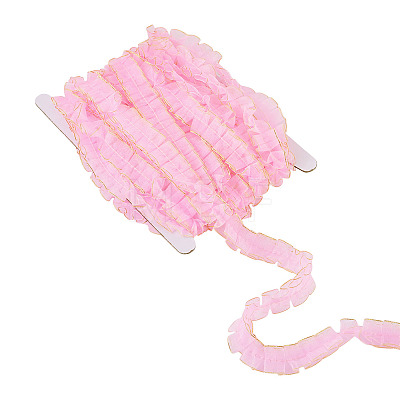 10M Double Layer Polyester Lace Ribbon OCOR-TA0004-14C-1