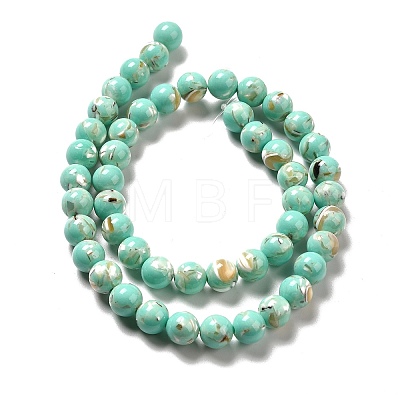 Synthetic Turquoise and Sea Shell Assembled Beads Strands X-G-D482-01C-08-1