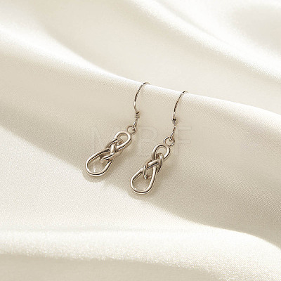 925 Sterling Silver Dangle Earrings for Women EJEW-F341-03P-1