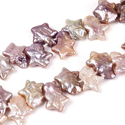 Natural Baroque Keshi Pearl Beads Strands PEAR-S020-Z04-03A-1