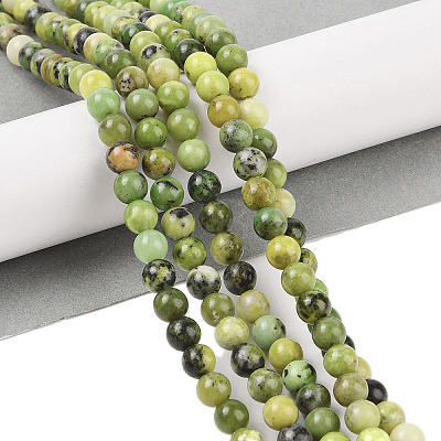 Natural Serpentine Beads Strands X-G-G829-06-10mm-1