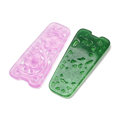 Dyed Natural Quartz Carved Pendants GG-CBA0022-08-1