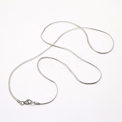 Tarnish Resistant Trendy Men's 304 Stainless Steel Herringbone Chain Necklaces NJEW-M074-B-03-1