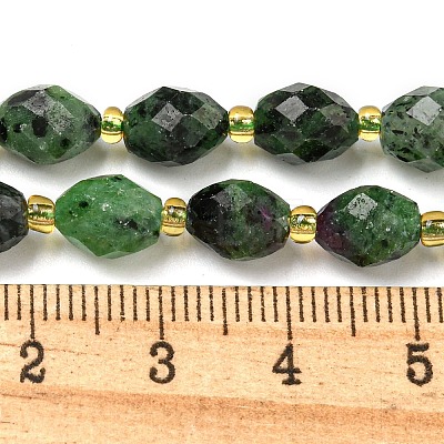 Natural Ruby in Zoisite Beads Strands G-N342-50-1