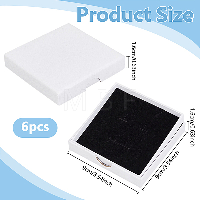 6Pcs Paper Jewelry Set Gift Packing Boxes CON-PH0003-83B-02-1