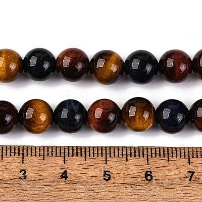 Natural Tiger Eye Beads Strands G-L446-02-8mm-1