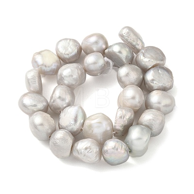 Dyed Natural Cultured Freshwater Pearl Beads Strands PEAR-A006-09D-1