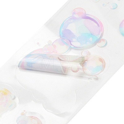 Color Bubble Series PET Decorative Stickers AJEW-S038-03A-1