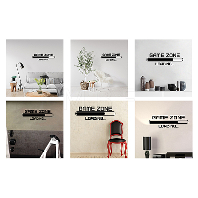 PVC Quotes Wall Sticker DIY-WH0200-098-1