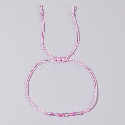 Adjustable Glass Seed Beaded Friendship Braided Bracelets for Daily Wear and Gifts BE2039-10-1