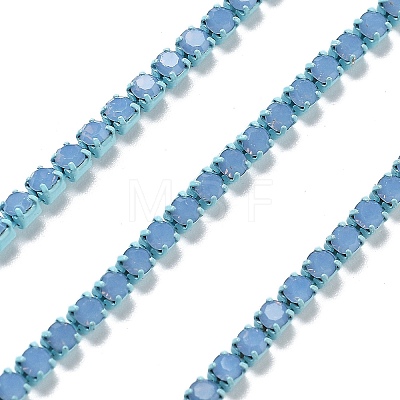 Iron Rhinestone Glass Cup Chain CH-U001-01U-1