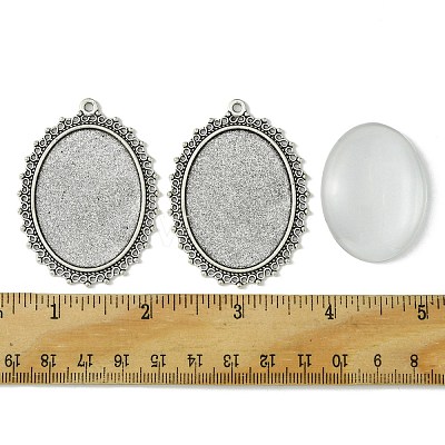 DIY Blank Tibetan Style Alloy Pendants Making Kit DIY-FS0005-80B-1