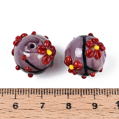 Handmade Lampwork Enamel Beads X1-LAMP-T023-23G-1