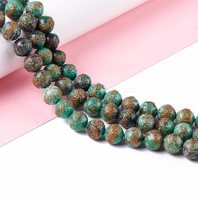 Natural Chrysocolla Beads Strands G-I318-09C-1