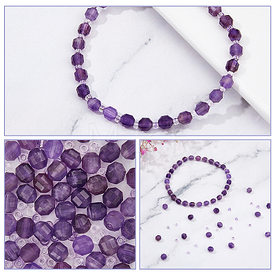 SUPERFINDINGS 1 Strand Natural Amethyst Beads Strands G-FH0002-22-1