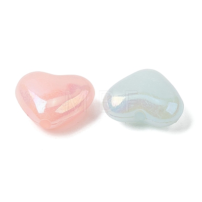 UV Plating Opaque Acrylic Beads X-OACR-G058-16A-1